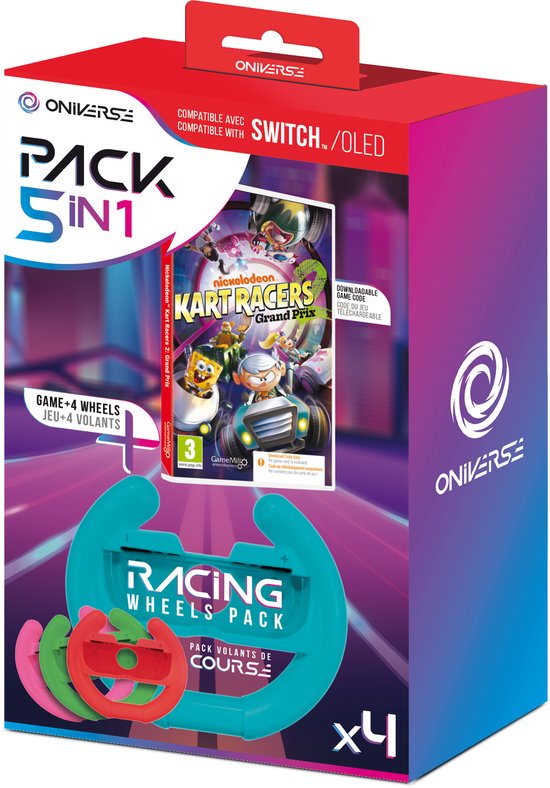 ONIVERSE Racesturen pakket + Nickelodeon Kart Racers 2 - Nintendo Switch (Code in the Box) van ONIVERSE