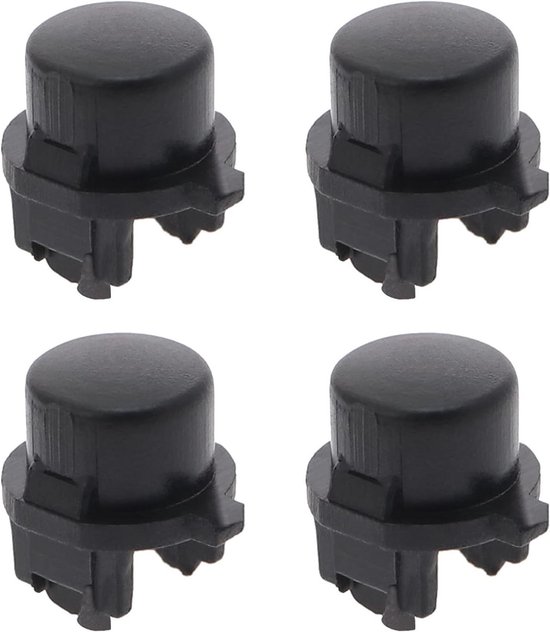 Ontgrendelingsknoppen - Vervangende Onderdelen - Controller Reparatie - Stevig Kunststof - 4 Stuks - Zwart van Merkloos