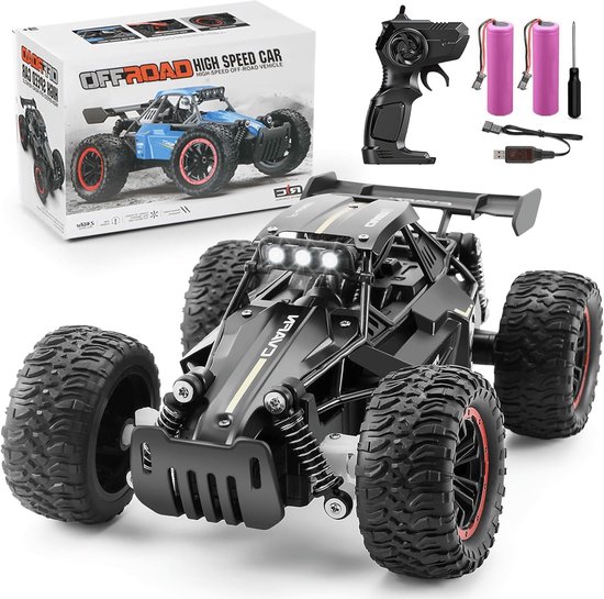 Op afstand bestuurbare monstertruck 1:16 voor kinderen, all-terrain RC auto, cadeau voor 3-8 jaar van Kizeefun