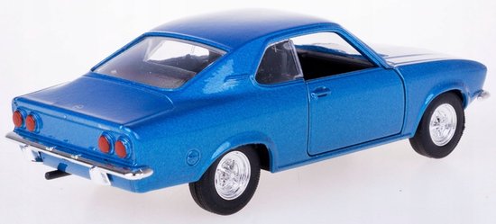 Opel Manta A 1970 Metal Model Auto 1:34 Welly - Blauw van Welly
