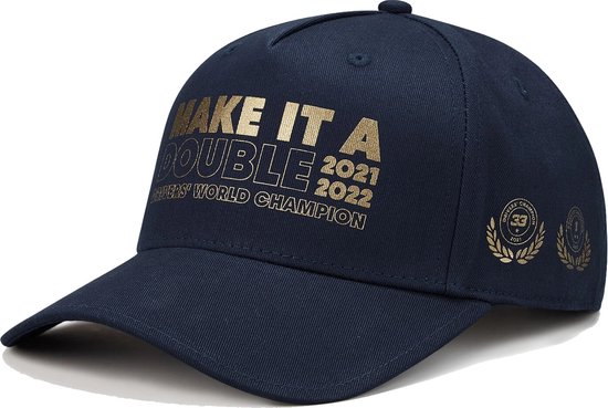 Oracle Red Bull Racing Max Verstappen 2022 World Champion Cap - Max Wereldkampioen cap - F1 2022 - Formule 1 van Oracle Red Bull Racing