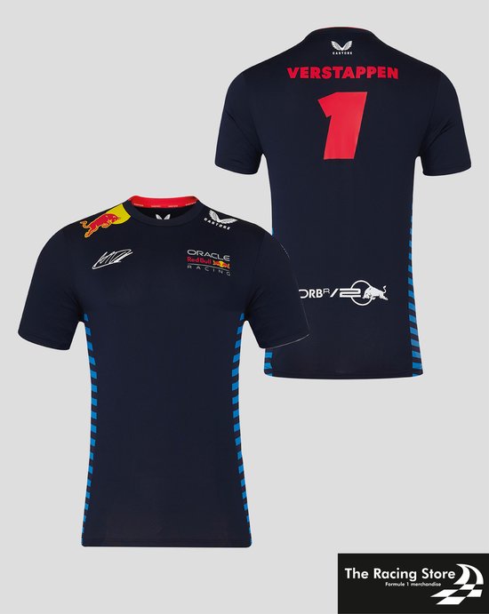 Oracle Red Bull Racing Max Verstappen Kids Shirt 2024 JM (140-146) - MV1 van Merkloos