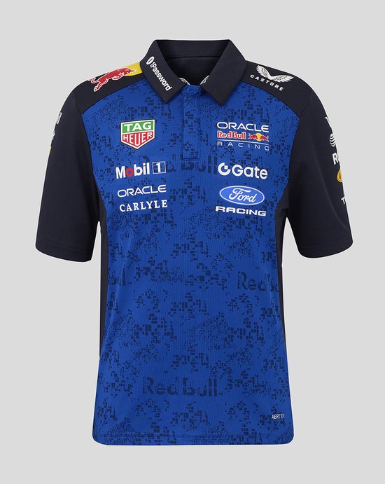 Oracle Red Bull Racing Teamline Kids Polo (128-134) 2026 - Max Verstappen - Isack Hadjar van Merkloos