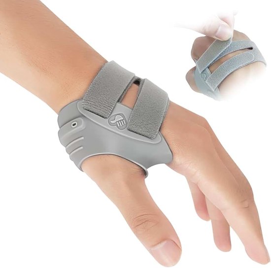 Orthese duimzadelgewricht, duimbandage, duimorthese bij artrose van de duimbasis, gewrichtsinstabiliteit, peesschede-ontsteking en duim positioneren voor pijnverlichting (linkerhand, S)