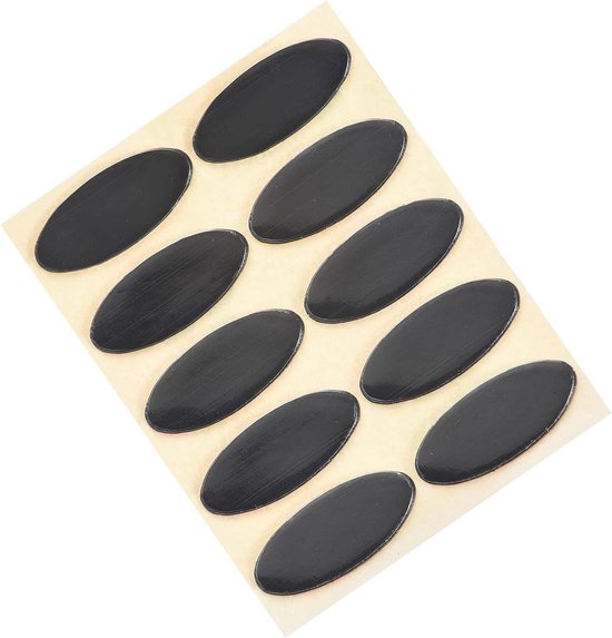 Ovale Muisgliders Voeten 0.7mm Vervangende Skates voor Gaming Muizen (10 Stuks) van Merkloos