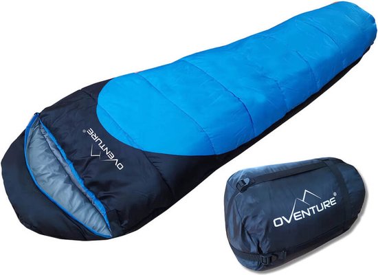 Oventure Cosmic slaapzak - mummiemodel - 210 x 80 / 55 cm, incl. compressietas van Oventure