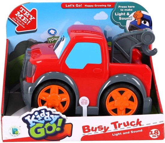 Overige Merken Kiddygo Busy Truck + Licht En Geluid Rood van Overige Merken
