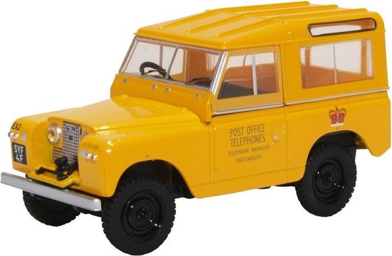 OXFORD Land Rover SERIES II SWB HARD TOP POST OFFICE TELEPHONES schaalmodel 1:43 van Oxford