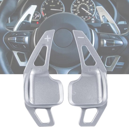 Paddle Shifter Extensions - Stuurwiel Extensies - Sportief Rijden - Aluminium Metaal - 1 Stuks - Zilver