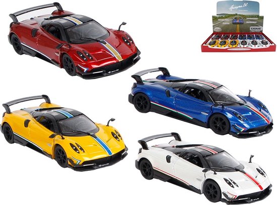 Pagani Huayra BC Metaal 13cm 1:38 pull back motor verkoop per stuk van Pagani