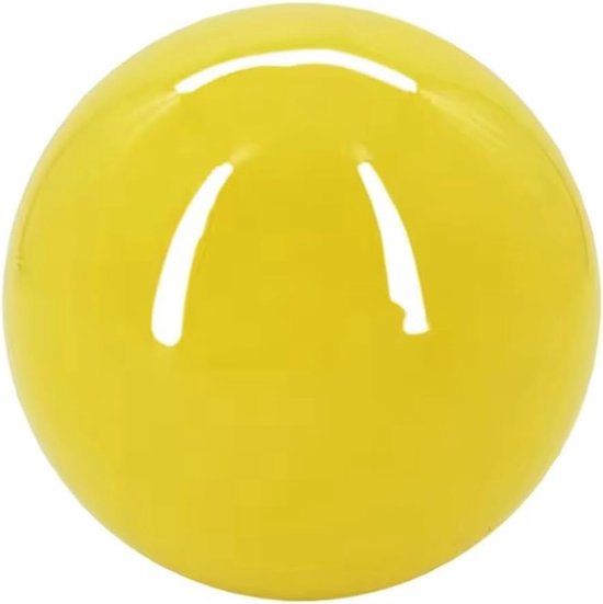 Park Golfbal - Golfbal voor park - Golfen op gras - Dubbele laag - 60mm diameter - Geel