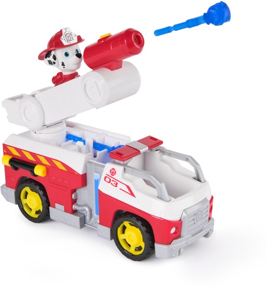 PAW Patrol - Brandweerredding - Marshall's Brandweerwagen - speelgoedauto met speelfiguur van PAW PATROL