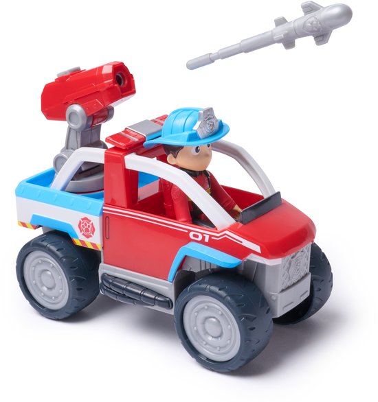 PAW Patrol - Brandweerredding - Ryder's ATV-speelgoedauto - speelgoedauto met speelfiguur van PAW PATROL