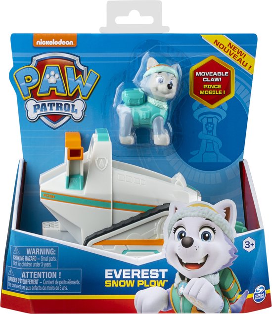 PAW Patrol - Everest's Sneeuwschuiver - speelgoedauto met speelfiguur - 71% gerecycled plastic - duurzaam speelgoed van PAW Patrol