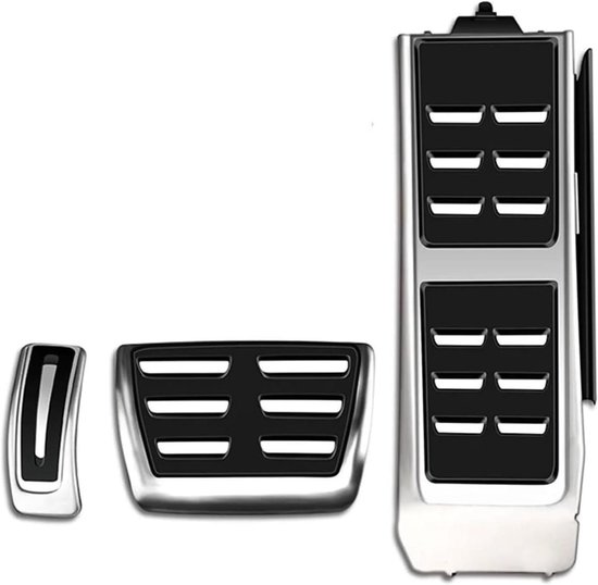 Pedaal Bekleding Set - Auto Pedalen Gas Rem - Verbeterde Grip Rijden - Antislip Roestvrij Staal - Set van 2