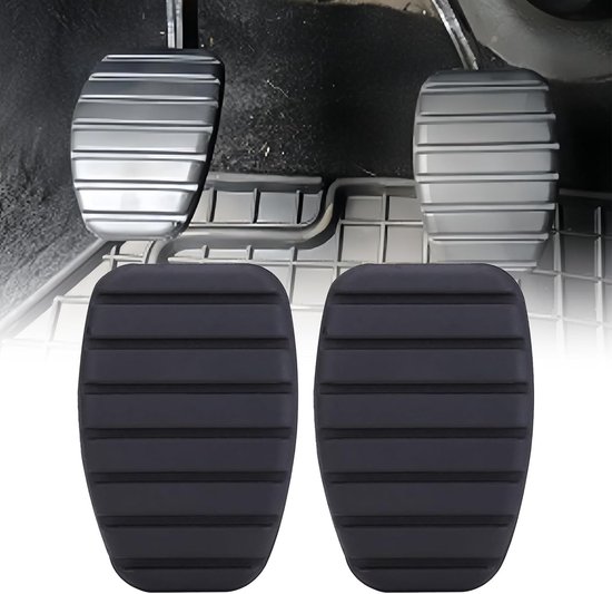 Pedaal Beschermhoes - Koppeling Remhoes - Auto Rijcomfort - Anti-slip Ontwerp - Set van 2 - Zwart