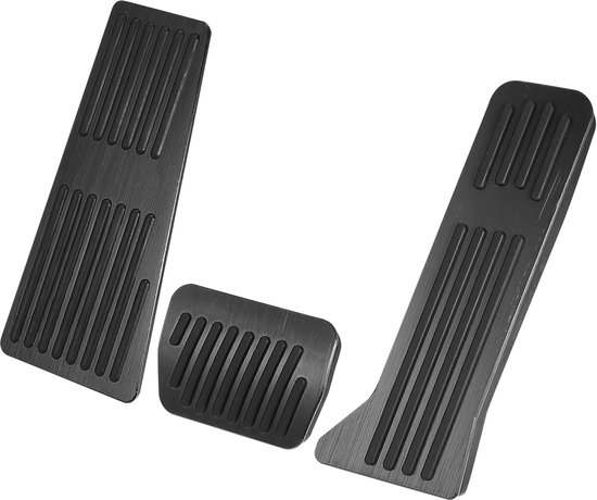 Pedaal Covers - Antislip Pedaal - Auto Interieur - Aluminium Legering - 3 Stuks - Zwart