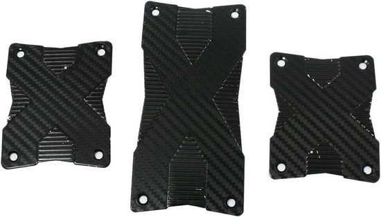 Pedaal Covers - Auto Accessoires - Veilig Rijden - Antislip Ontwerp - 3 Stuks - Zwart