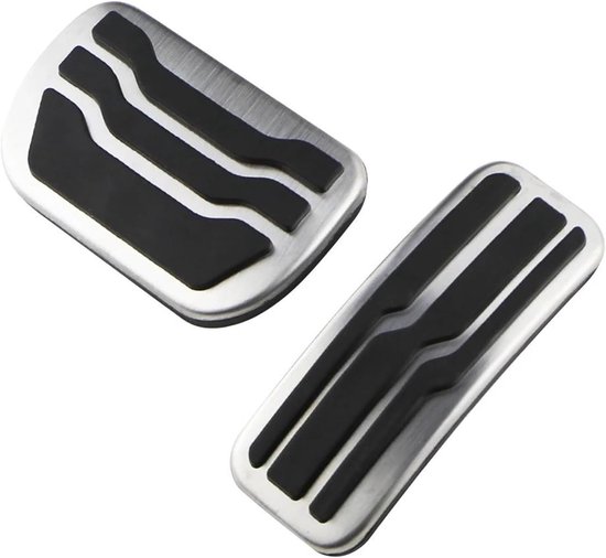 Pedaal Covers Auto - Gas Rempedaal - Verbeter Rijervaring - Antislip Ontwerp - Voor Lincoln MKZ - Zilver