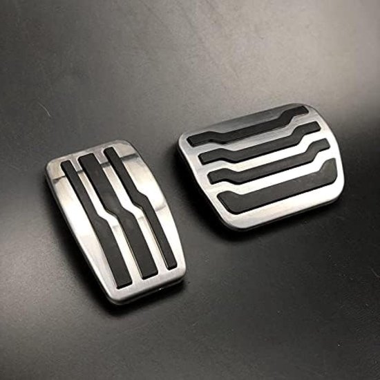 Pedaal Covers - Auto Interieur - Verbeter Rijervaring - Antislip Rubber - Set van 3 - Metaal