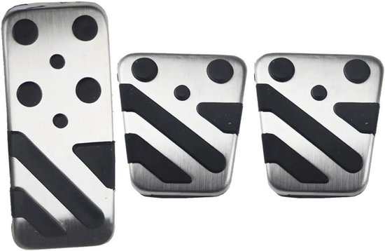 Pedaal Covers - Auto Pedalen - Verbeterde Grip - Antislip Ontwerp - Set van 3 - Zwart
