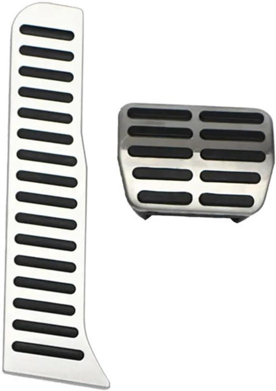 Pedaal Covers - Auto Pedalen - Verbeterde Rijervaring - Antislip Ontwerp - 2 Stuks - Zilver