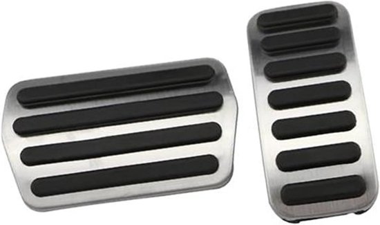 Pedaal Covers - Auto Pedalen - Verbeterde Rijervaring - Antislip Roestvrij Staal - One Size - Zwart