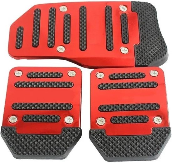 Pedaal Covers - Rem Gaspedaal Hoes - Veiliger Rijden - Antislip Oppervlak - 1 Set - Rood