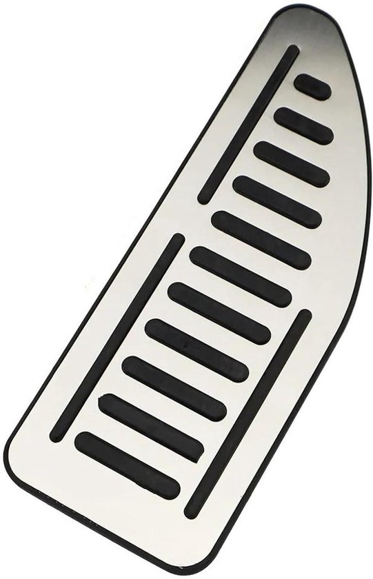 Pedaal Covers Set - Auto Interieur - Verbeterde Grip - Antislip Ontwerp - 3 Delig - Zilver Zwart