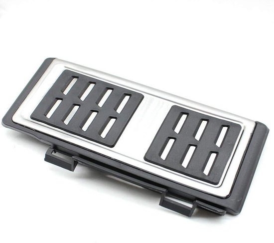 Pedaal Covers Set - Auto Interieur - Verbeteren Rijervaring - Antislip Rubber - 3 Delen - Zilver