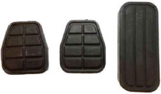 Pedaal Covers Set - Auto Pedaal Rubbers - Veiliger Rijden - Antislip Oppervlak - 3 Stuks - Zwart
