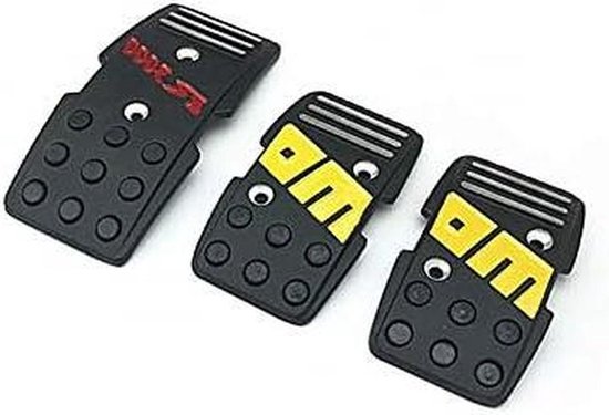 Pedaal Covers Set - Auto Pedalen - Verbeter Rijervaring - Antislip Aluminium - 3 Delig - Zwart