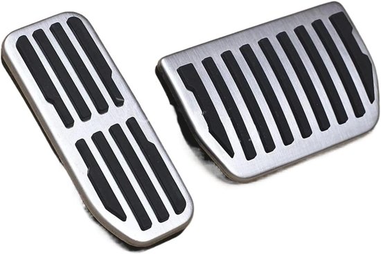 Pedaal Covers Set - Gas Rem Pedaal - Verbeter Rijervaring - Antislip Aluminium - Set van 2 - Zwart