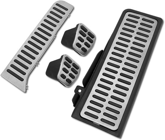 Pedaal Covers Set - Voetpedaalhoezen - Auto Interieur - Antislip Ontwerp - 4 Stuks - Zilver