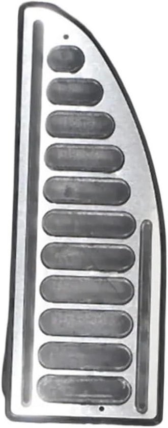 Pedaal Hoes Set - Auto Accessoires - Verbeterde Grip - Roestvrij Staal - 300 g - Zilver