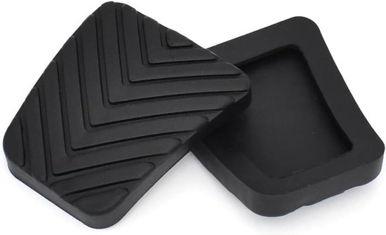 Pedaal Rubber Set - Rem Koppeling - Veilig Rijden - Anti-slip Oppervlak - 2 Stuks - Zwart