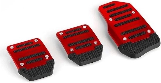 Pedaal Set - Antislip Pedalen - Verbeterde Rijervaring - Antislip Aluminium - Universele Pasvorm - Rood