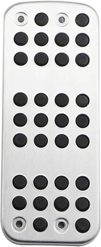 Pedaalbekleding Auto - Pedaal Covers - Verbeter Rijervaring - Directe Vervanging - 1 Stuks - Zilver