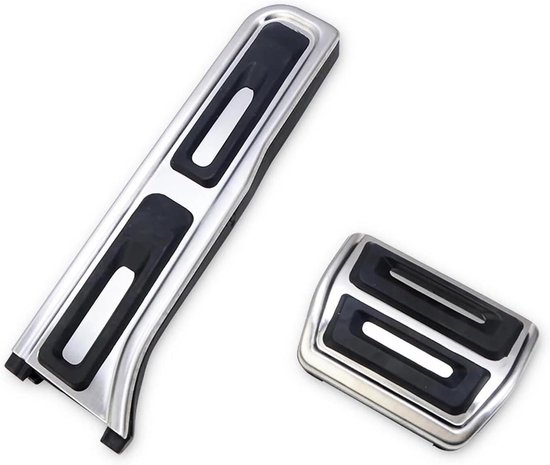 Pedaalbekleding Auto - Pedalen Set - Verbeteren Rijervaring - Antislip Oppervlak - 1 Set - Zilver