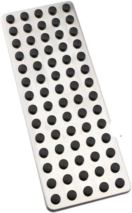 Pedaalbekledingset Auto - Voetpedalen Set - Verbeter Rijervaring - Antislip Oppervlak - 100g - Zilver