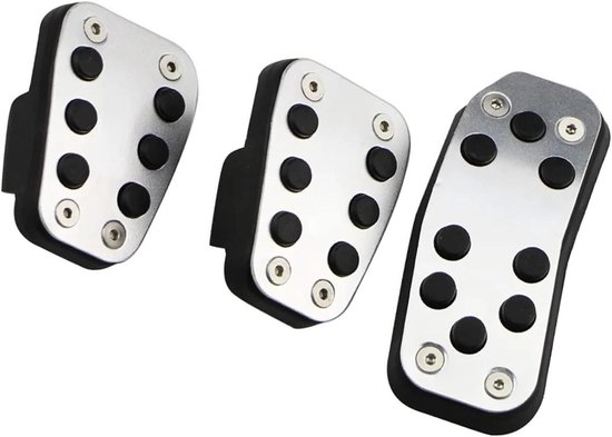 Pedaalhoezen Auto - Accessoires Interieur - Verbeteren Rijervaring - Antislip Oppervlak - 25 x 10 x 5 cm - Metaal