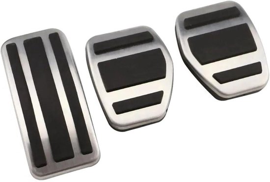 Pedaalhoezen Auto - Antislip Pedaal Covers - Veiliger Rijden - Vergroot Contactoppervlak - 3 Stuks - Zwart
