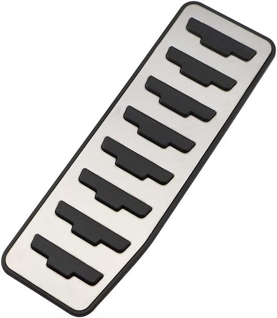 Pedaalhoezen Auto - Antislip Pedaal - Veiliger Rijden - Roestvrij Staal - 1 Set - Zilver