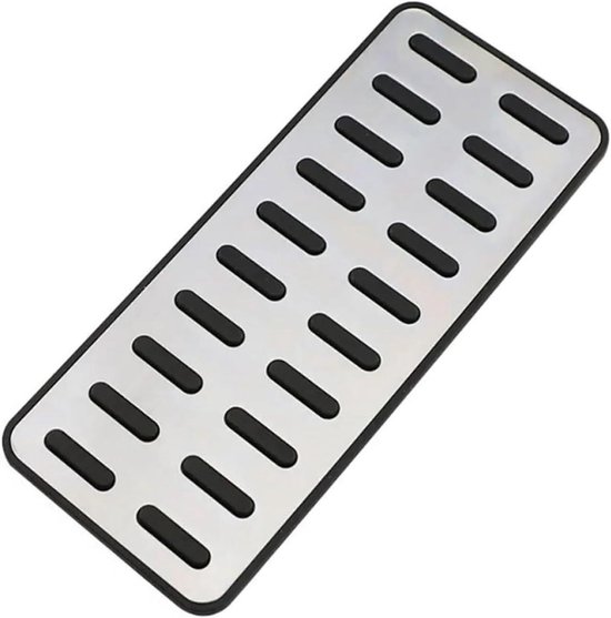 Pedaalhoezen Auto - Antislip Pedalen - Veiliger Rijden - Eenvoudige Installatie - Set van 2 - Zilver
