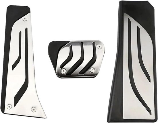 Pedaalhoezen Auto - Antislip Pedalen - Veiliger Rijden - Verbeterde Grip - Set van 3 - Metaal