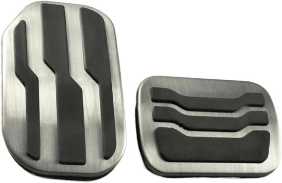 Pedaalhoezen Auto - Auto Pedalen - Verbeteren Rijervaring - Antislip Oppervlak - 1 Stuks - Zilver