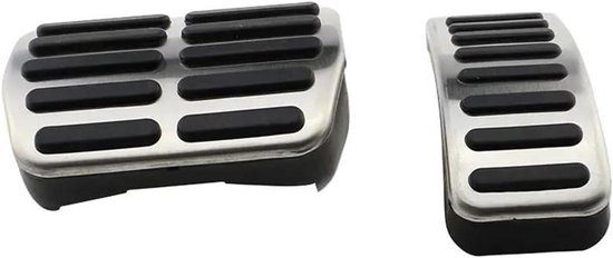 Pedaalhoezen Auto - Gas Rem Koppeling - Rijveiligheid Verbeteren - Antislip Rubber Design - 3 Delige Set - Metaal