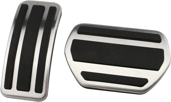 Pedaalhoezen Auto - Gas Rempedaal - Veilig Rijden - Antislip Ontwerp - 800 g - Zilver