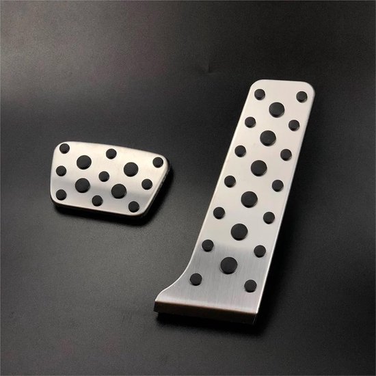 Pedaalhoezen Auto - Gaspedaal Remhoezen - Verbeter Rijveiligheid - Antislip Roestvrijstaal - 2pcs - Zilver