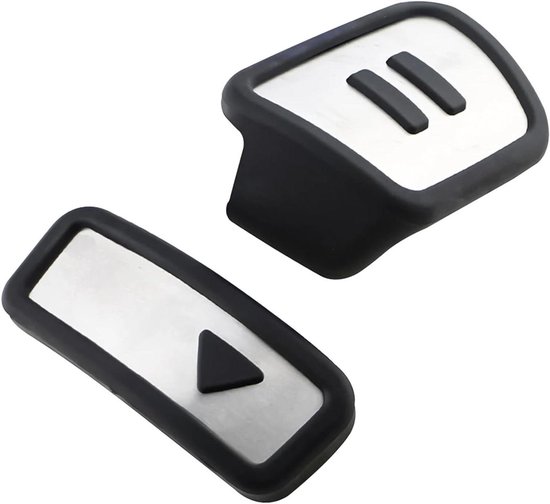 Pedaalhoezen Auto - Gasrem Covers - Veiliger Rijden - Antislip Oppervlak - 25 x 10 x 5 cm - Zwart